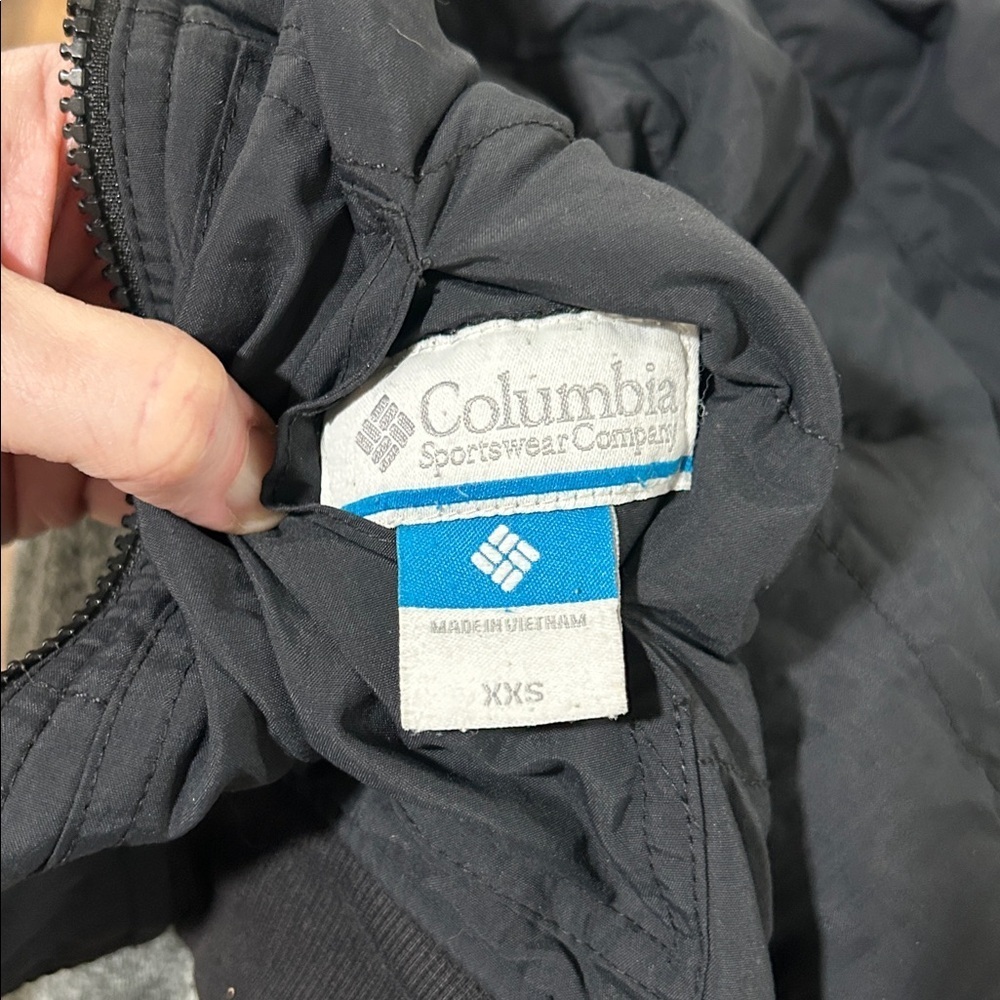 Columbia Lined Toddler Reversible Jacket Black Gray Lining Inside Size XXS - Picture 15 of 15